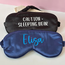 Load image into Gallery viewer, Personalised Satin Eye Mask