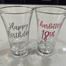 Load image into Gallery viewer, Personalised Shot Glasses - Pick up/local delivery only