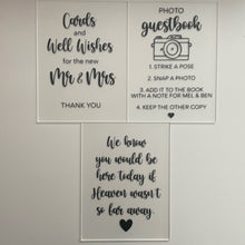 Load image into Gallery viewer, Small Custom Acrylic Signs