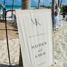 Load image into Gallery viewer, Custom Fabric Welcome Sign