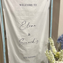 Load image into Gallery viewer, Fabric Welcome Signs