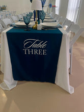Load image into Gallery viewer, Fabric Table Numbers & Plinth Banners