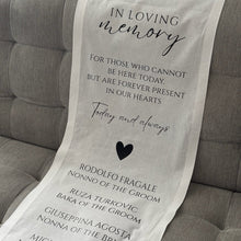 Load image into Gallery viewer, Custom Fabric Memorial Sign