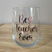 Load image into Gallery viewer, Personalised Stemless Wine Glass - Pick up/local delivery only