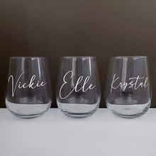 Load image into Gallery viewer, Personalised Stemless Wine Glass - Pick up/local delivery only