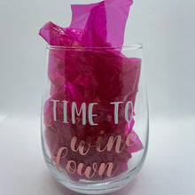 Load image into Gallery viewer, Personalised Stemless Wine Glass - Pick up/local delivery only