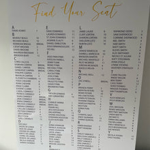 Load image into Gallery viewer, Printed Seating Charts