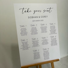 Load image into Gallery viewer, Printed Seating Charts