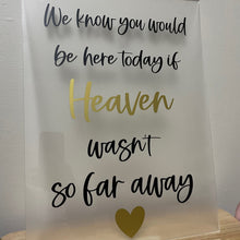 Load image into Gallery viewer, Small Custom Acrylic Signs
