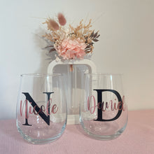 Load image into Gallery viewer, Personalised Stemless Wine Glass - Pick up/local delivery only