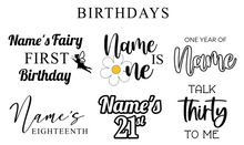 Load image into Gallery viewer, Large Vinyl Decals for DIY Backdrops/Signs