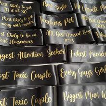 Load image into Gallery viewer, Personalised Sashes