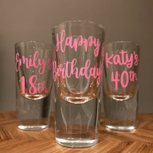 Load image into Gallery viewer, Personalised Shot Glasses - Pick up/local delivery only