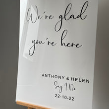 Load image into Gallery viewer, Acrylic Welcome Signs