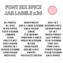 Load image into Gallery viewer, Pre-Selected Spice Jar Label Set