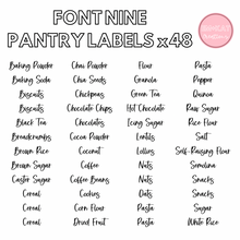 Load image into Gallery viewer, Pre-Selected Pantry Label Set x48