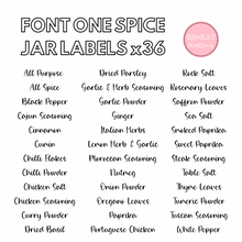 Load image into Gallery viewer, Pre-Selected Spice Jar Label Set