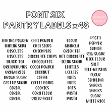 Load image into Gallery viewer, Pre-Selected Pantry Label Set x48