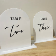 Load image into Gallery viewer, Acrylic Table Numbers