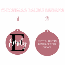 Load image into Gallery viewer, Personalised Acrylic Baubles