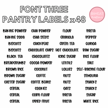 Load image into Gallery viewer, Pre-Selected Pantry Label Set x48