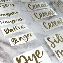 Load image into Gallery viewer, Custom Pantry Labels