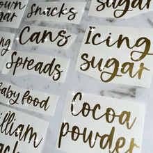 Load image into Gallery viewer, Custom Pantry Labels