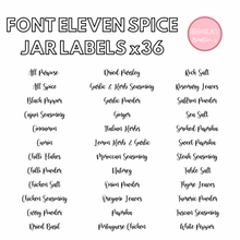 Load image into Gallery viewer, Pre-Selected Spice Jar Label Set