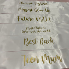 Load image into Gallery viewer, Personalised Sashes