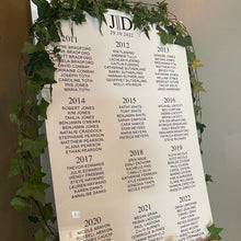 Load image into Gallery viewer, Printed Seating Charts