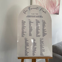 Load image into Gallery viewer, Printed Seating Charts