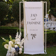 Custom Fabric Welcome Sign