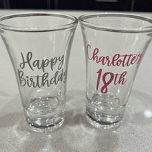 Load image into Gallery viewer, Personalised Shot Glasses - Pick up/local delivery only
