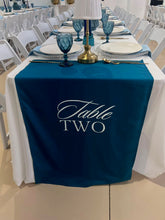 Load image into Gallery viewer, Fabric Table Numbers &amp; Plinth Banners
