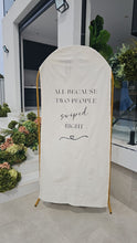 Load image into Gallery viewer, Custom Fabric Welcome Sign
