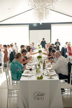 Load image into Gallery viewer, Fabric Table Numbers &amp; Plinth Banners
