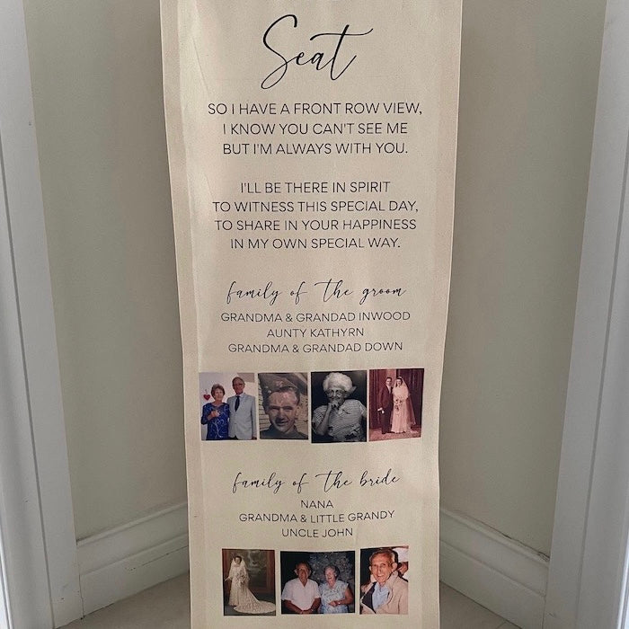 Custom Fabric Memorial Sign/Banner