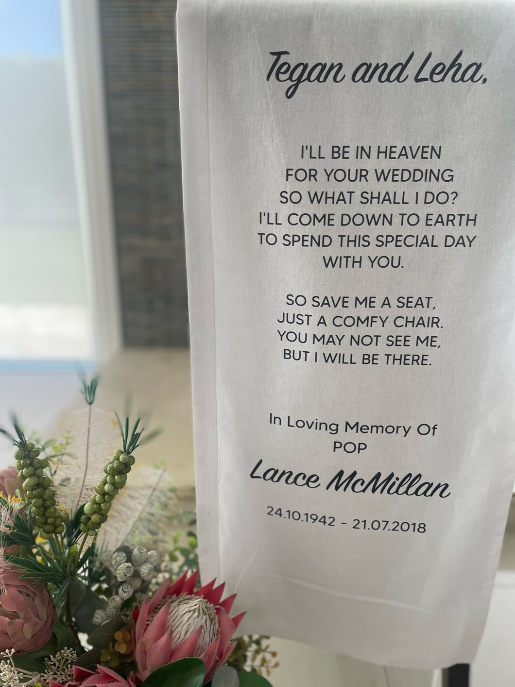 Memorial Sign/Banner