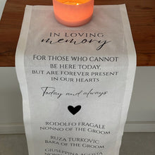 Load image into Gallery viewer, Custom Fabric Memorial Sign
