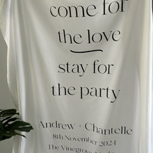 Load image into Gallery viewer, Custom Fabric Welcome Sign
