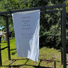 Load image into Gallery viewer, Custom Fabric Welcome Sign
