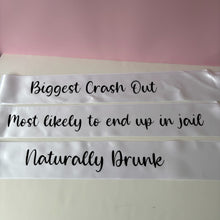 Load image into Gallery viewer, Personalised Sashes

