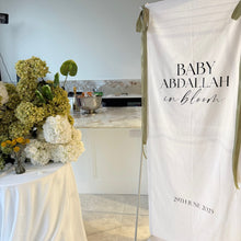Load image into Gallery viewer, Custom Fabric Welcome Sign
