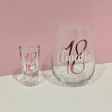 Load image into Gallery viewer, Personalised Stemless Wine Glass - Pick up/local delivery only
