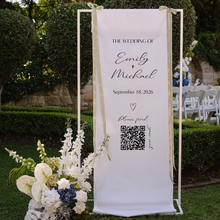 Load image into Gallery viewer, Fabric QR Code Seating Chart
