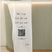 Load image into Gallery viewer, Fabric QR Code Seating Chart
