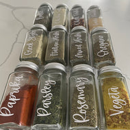 Pre-Selected Spice Jar Label Set