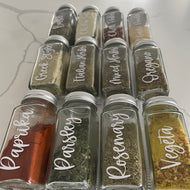Custom Spice Jar Labels